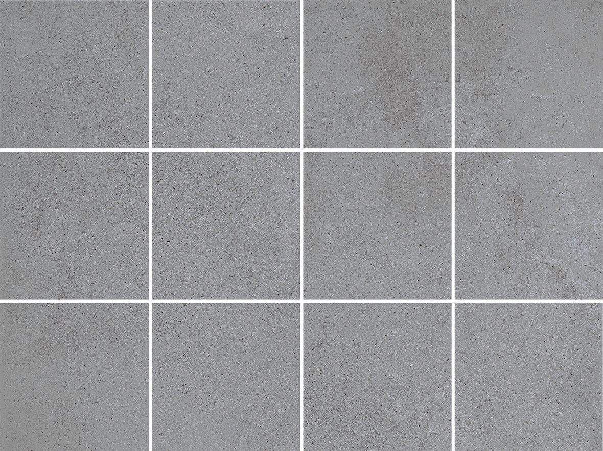 Pukkila Concreto lasitettu klinkkeri seinälaatta lattialaatta 10X10 03 tuhka tasapintainen matta keskitumma harmaa betoni