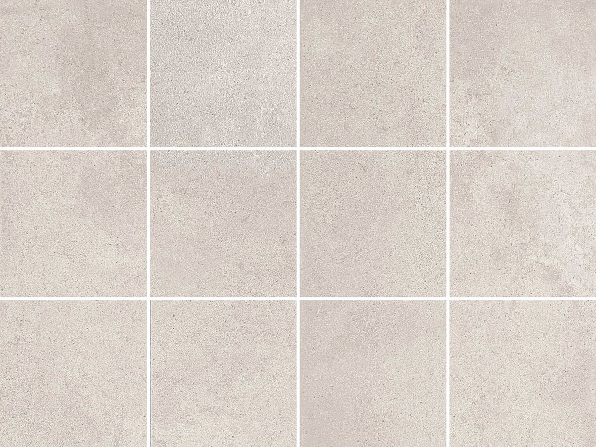 Pukkila Concreto lasitettu klinkkeri seinälaatta lattialaatta 10X10 02 hiekka tasapintainen matta keskitumma beige betoni