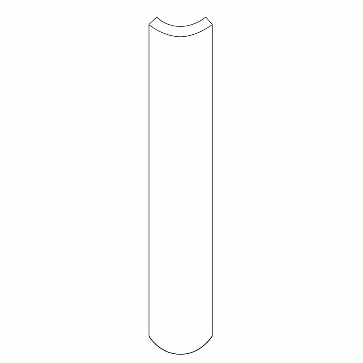 Pukkila Harmony lasitettu holkkalista ulkokulma 3,5x20 Gemstone Beige CX tasapintainen matta beige yksivärinen