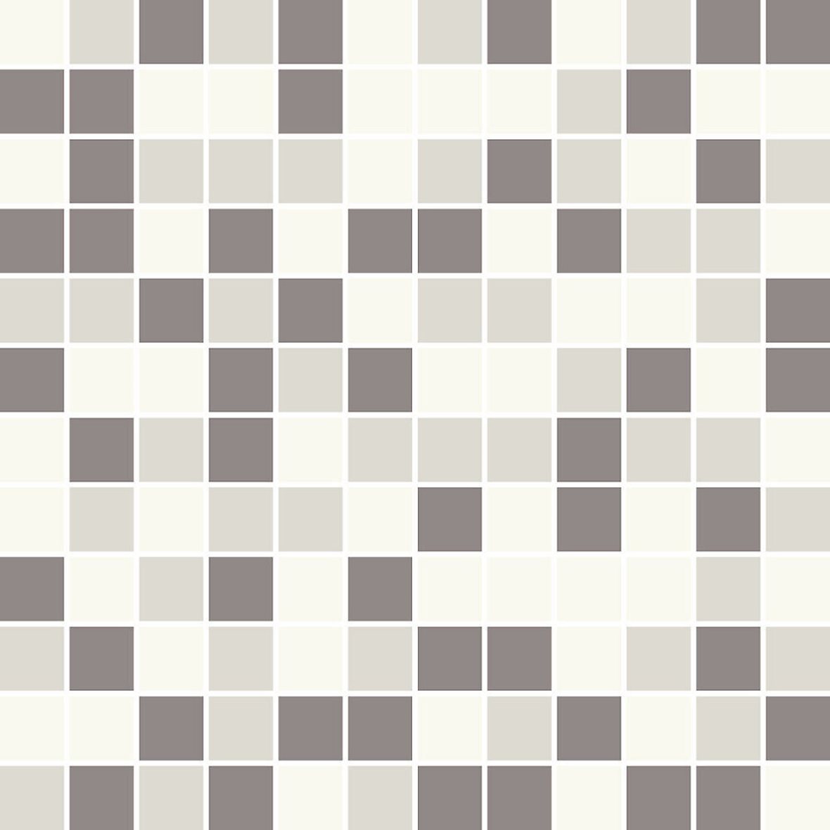 Pukkila Mosaico Porcelanico lasittamaton porcelanato mosaiikki seinälaatta lattialaatta 2,5X2,5 tasapintainen matta vaalea moniväri värisekoitelma