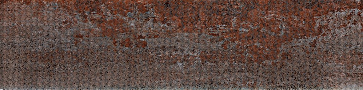 LPC Patina Oxyd mix lasitettu kuviolaatta 30X120 02 ruoste satunnainen sekoitelma tasapintainen matta tumma ruskea metalli