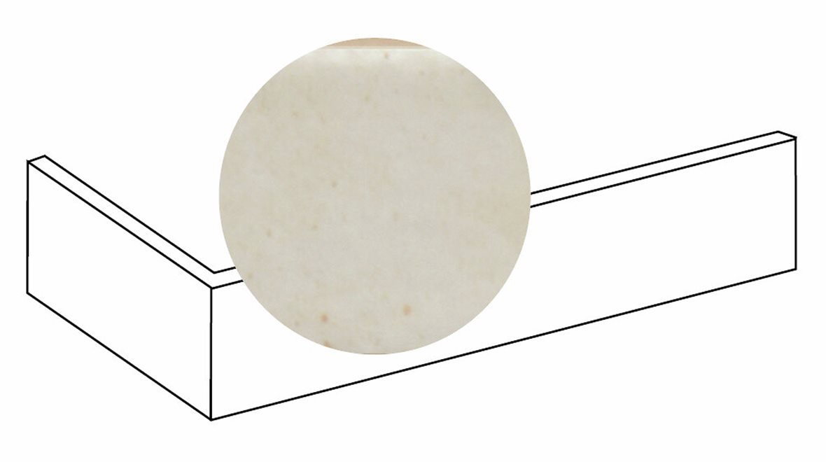 LPC Provence lasitettu ulkokulmapala 4,8X35 06 beige laineileva kiiltävä vaalea beige vivahteikas