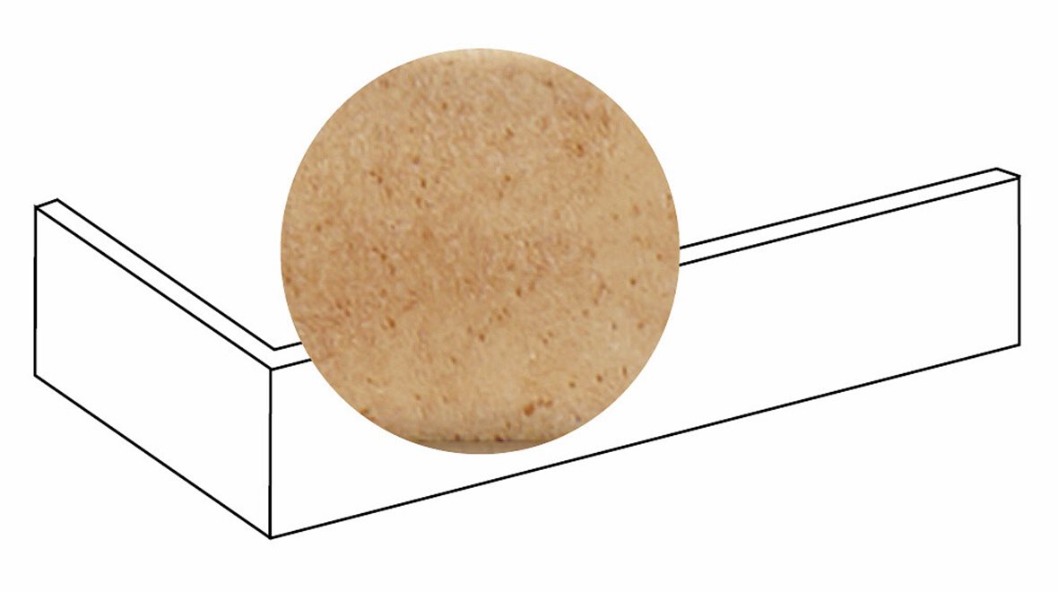 LPC Provence lasitettu ulkokulmapala 4,8X35 03 ruska laineileva kiiltävä vaalea beige vivahteikas