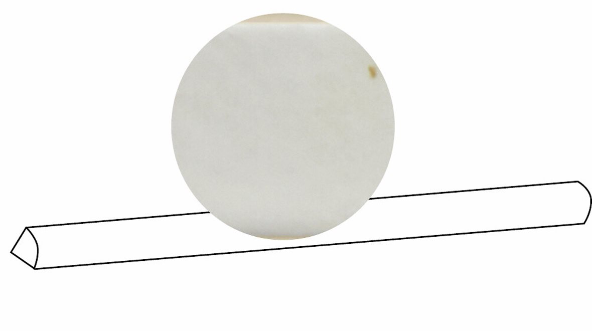 LPC Provence lasitettu boordi 1,4X45 01 valkoinen laineileva kiiltävä vaalea valkoinen vivahteikas