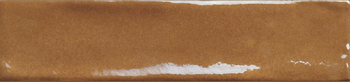 LPC Polar lasitettu porcelanato seinälaatta ulkolaatta 4,8X20 08 kupari laineileva kiiltävä keskitumma oranssi vivahteikas