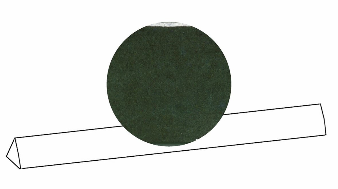 LPC Polar lasitettu boordi 0,5X20 10 eukalyptus laineileva kiiltävä tumma vihreä vivahteikas