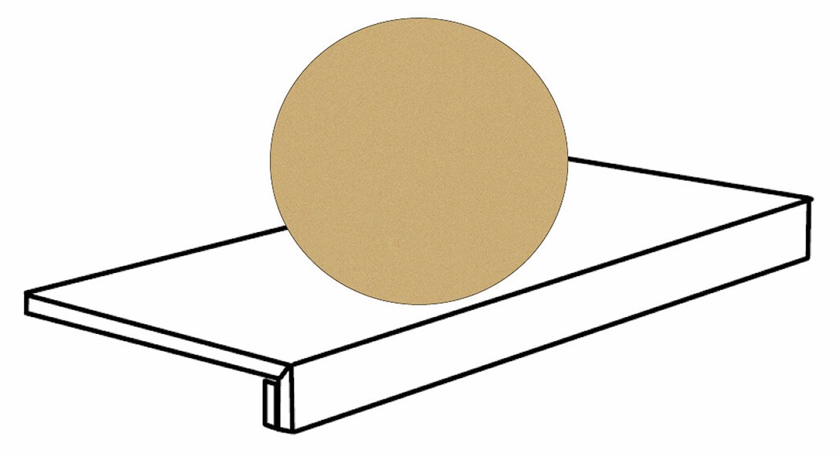 Pukkila Downtown DT lasittamaton porraslaatta 33X120 08 okra tasapintainen matta keskitumma keltainen betoni