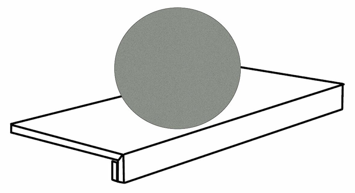 Pukkila Downtown DT lasittamaton porraslaatta 33X120 06 harmaa tasapintainen matta keskitumma harmaa betoni