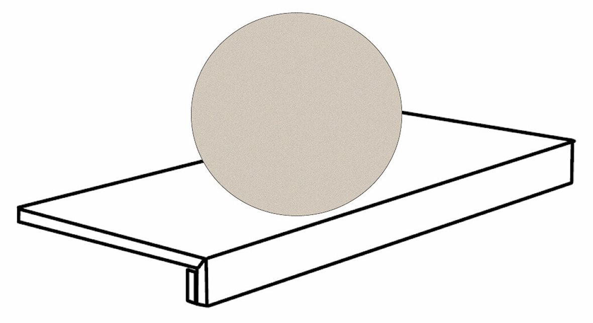 Pukkila Downtown DT lasittamaton porraslaatta 33X120 02 hiekka tasapintainen matta vaalea beige betoni