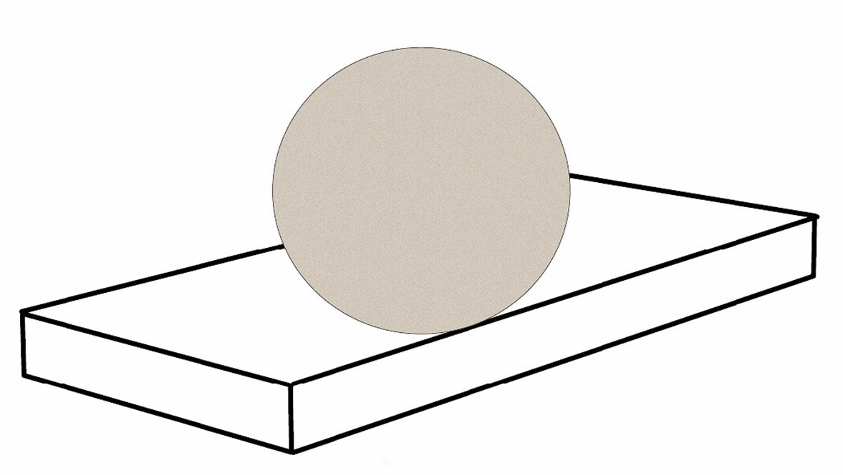 Pukkila Downtown DT lasittamaton porraslaatta reunalla kulmapala 33X120 02 hiekka tasapintainen matta vasen vaalea beige betoni