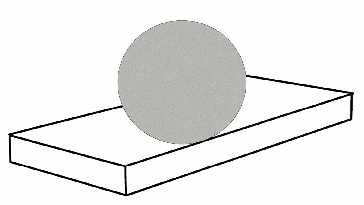 Pukkila Downtown DT lasittamaton porraslaatta reunalla kulmapala 33X120 03 tuhka tasapintainen matta vasen vaalea harmaa betoni