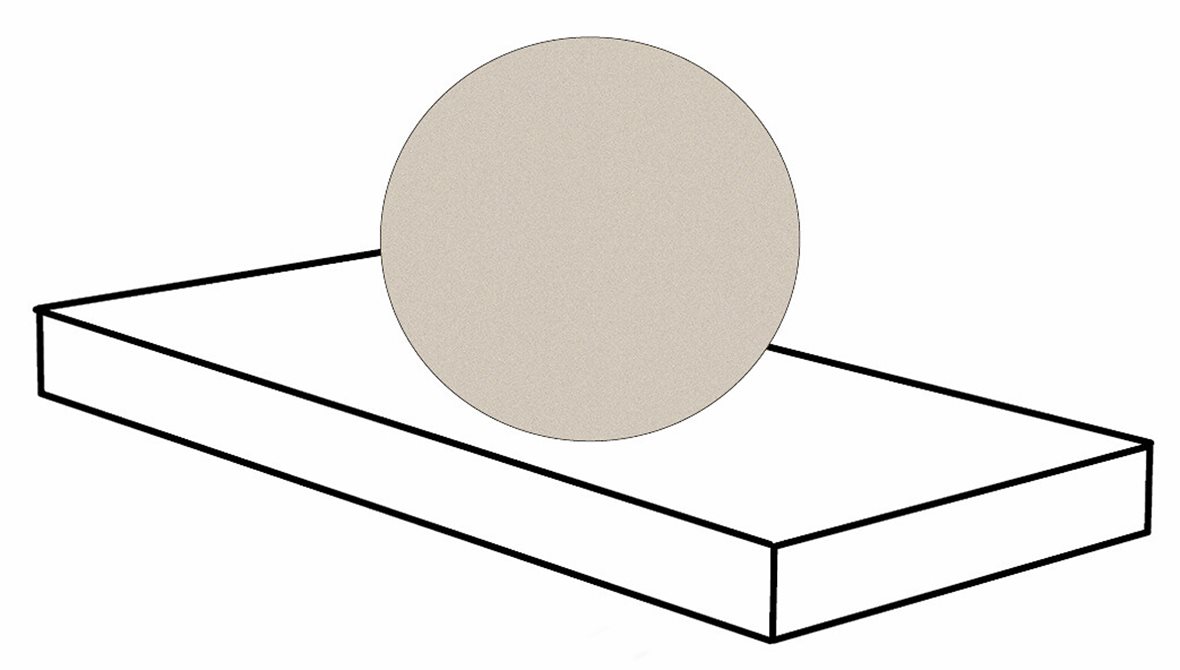 Pukkila Downtown DT lasittamaton porraslaatta reunalla kulmapala 33X120 02 hiekka tasapintainen matta oikea vaalea beige betoni