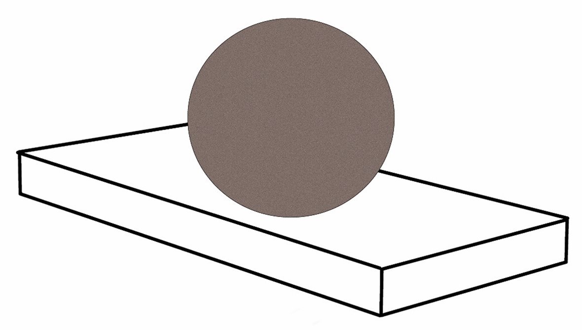 Pukkila Downtown DT lasittamaton porraslaatta reunalla kulmapala 33X120 07 karmiini tasapintainen matta oikea tumma ruskea betoni