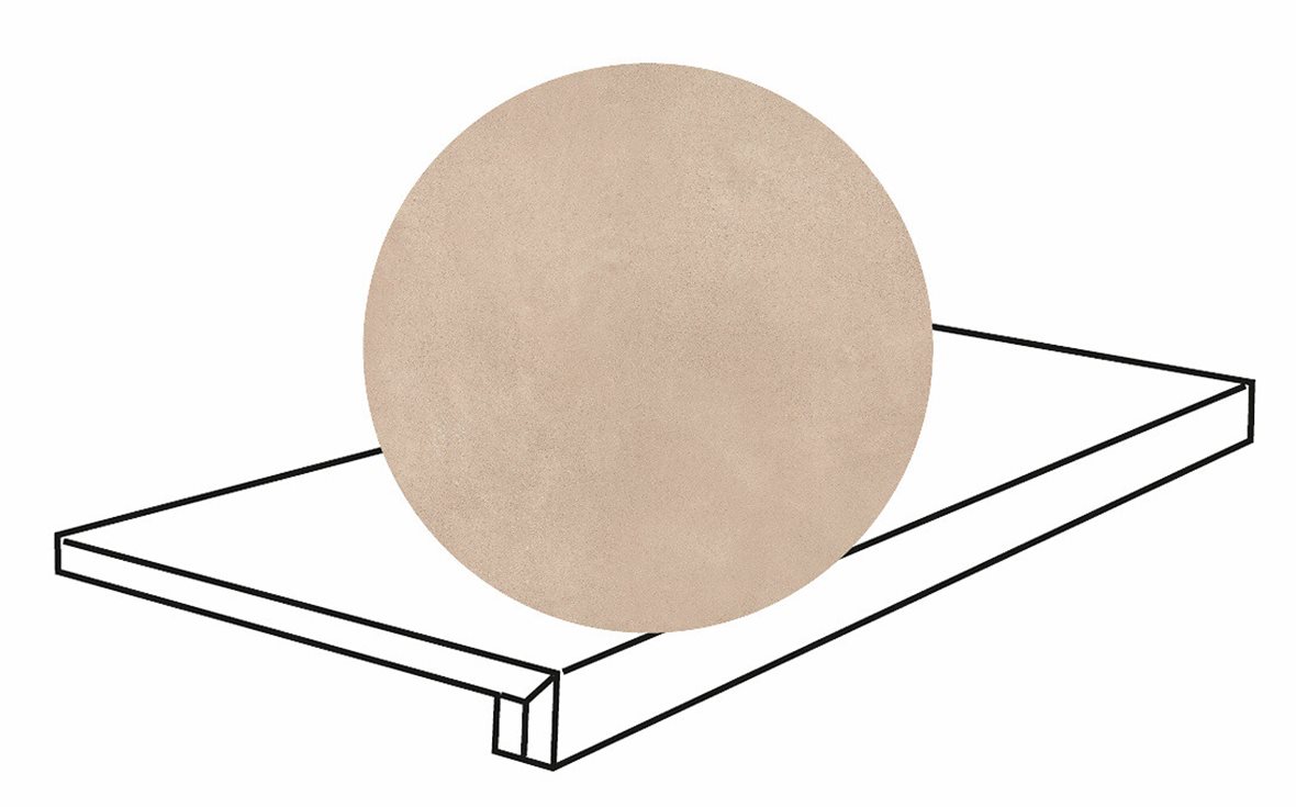 LPC Sense lasitettu porraslaatta reunalla 32,5X120 10 terra tasapintainen matta vaalea ruskea vivahteikas