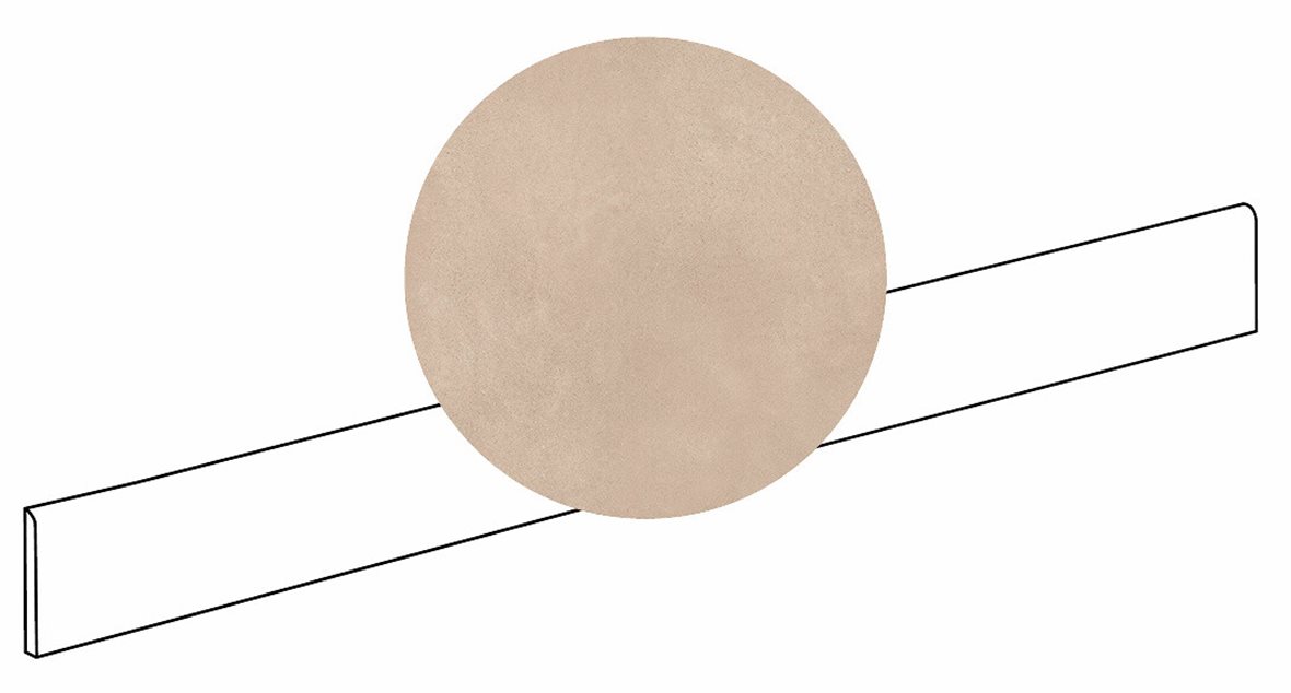 LPC Sense lasitettu jalkalista 6X120 10 terra tasapintainen matta vaalea ruskea vivahteikas