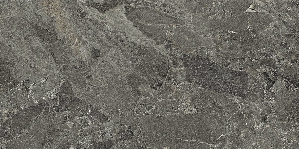 LPC Meteor lasitettu porcelanato lattialaatta ulkolaatta 60X120 R03 antrasiitti karhennettu matta R11 tumma harmaa kivi