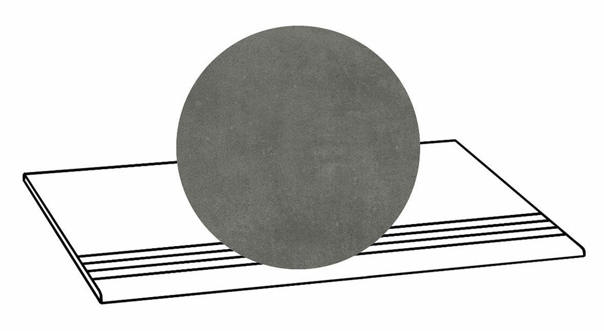 LPC Stage M STG lasittamaton porraslaatta liukuesteuralla 33X80 05 lyijy tasapintainen matta R10