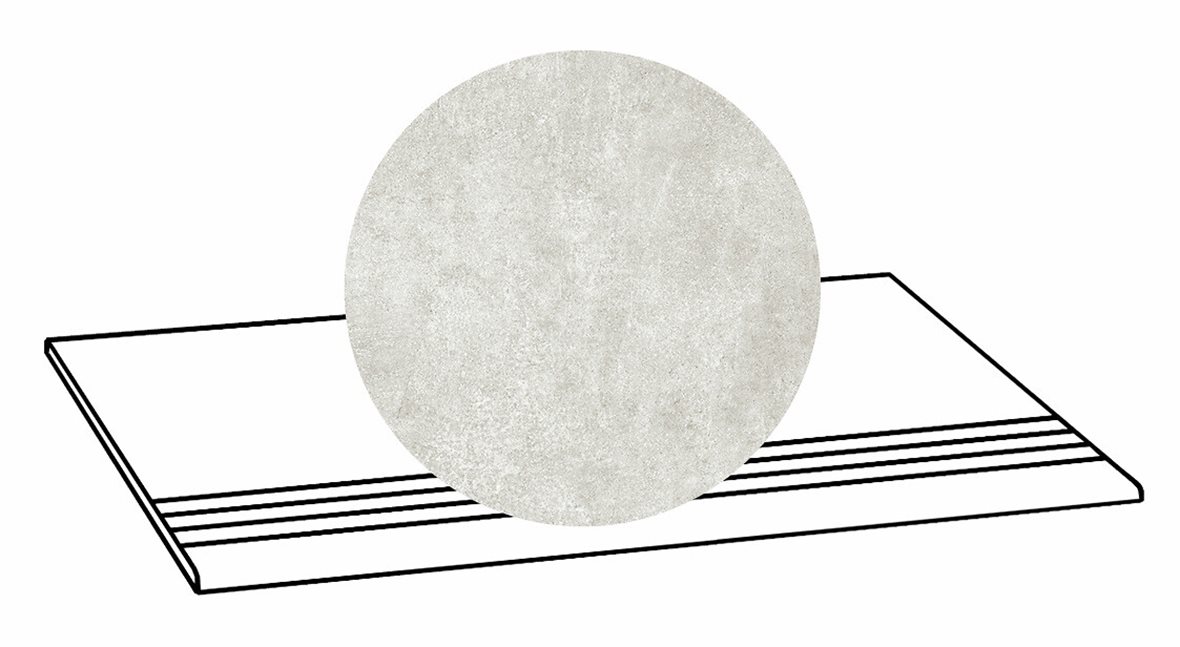 LPC Stage M STG lasittamaton porraslaatta liukuesteuralla 33X80 01 kalkki tasapintainen matta R10