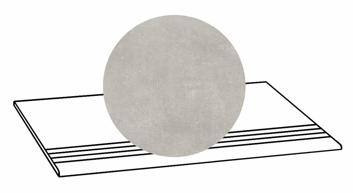 LPC Stage M STG lasittamaton porraslaatta liukuesteuralla 33X80 02 tuhka tasapintainen matta R10