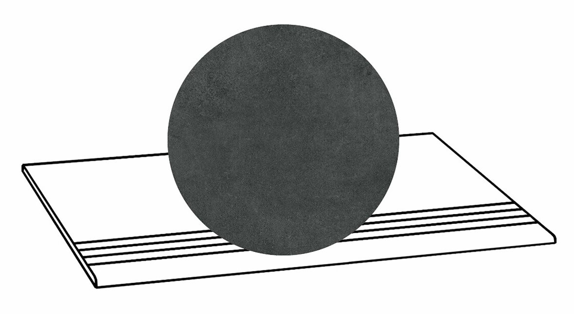 LPC Stage M STG lasittamaton porraslaatta liukuesteuralla 33X80 06 laava tasapintainen matta R10