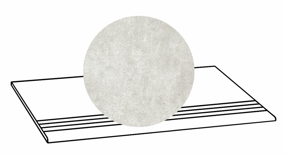 LPC Stage M STG lasittamaton porraslaatta liukuesteuralla 33X80 01 kalkki tasapintainen silotettu matta R09