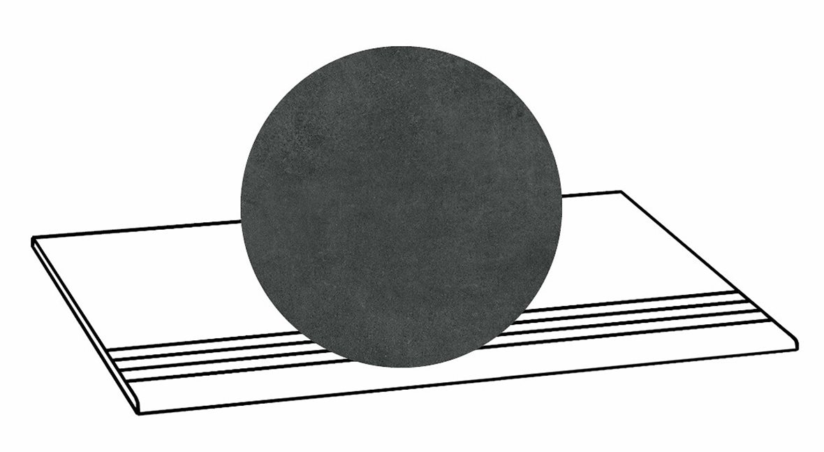 LPC Stage M STG lasittamaton porraslaatta liukuesteuralla 33X80 06 laava tasapintainen silotettu matta R09