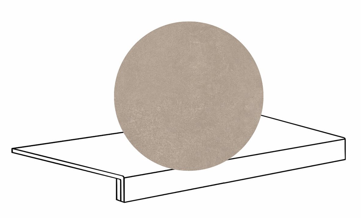 LPC Stage M STG lasittamaton porraslaatta reunalla 33X80 07 hiekka tasapintainen matta R10