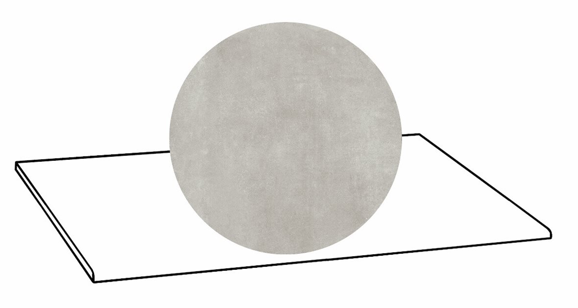 LPC Stage M STG lasittamaton porraslaatta 33X80 02 tuhka tasapintainen silotettu matta R09