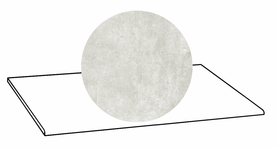 LPC Stage M STG lasittamaton porraslaatta 33X80 01 kalkki tasapintainen silotettu matta R09