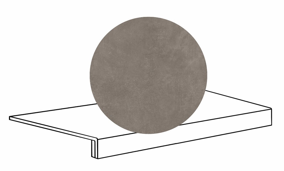 LPC Stage M STG lasittamaton porraslaatta reunalla 33X80 04 grafiitti tasapintainen silotettu matta R09