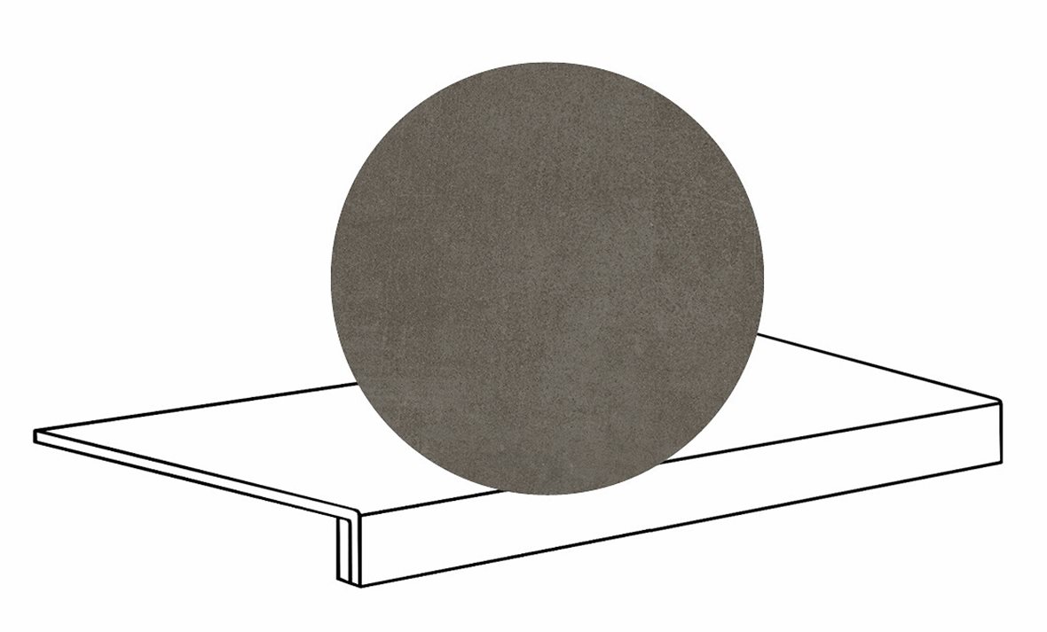 LPC Stage M STG lasittamaton porraslaatta reunalla 33X80 09 kaarna tasapintainen silotettu matta R09