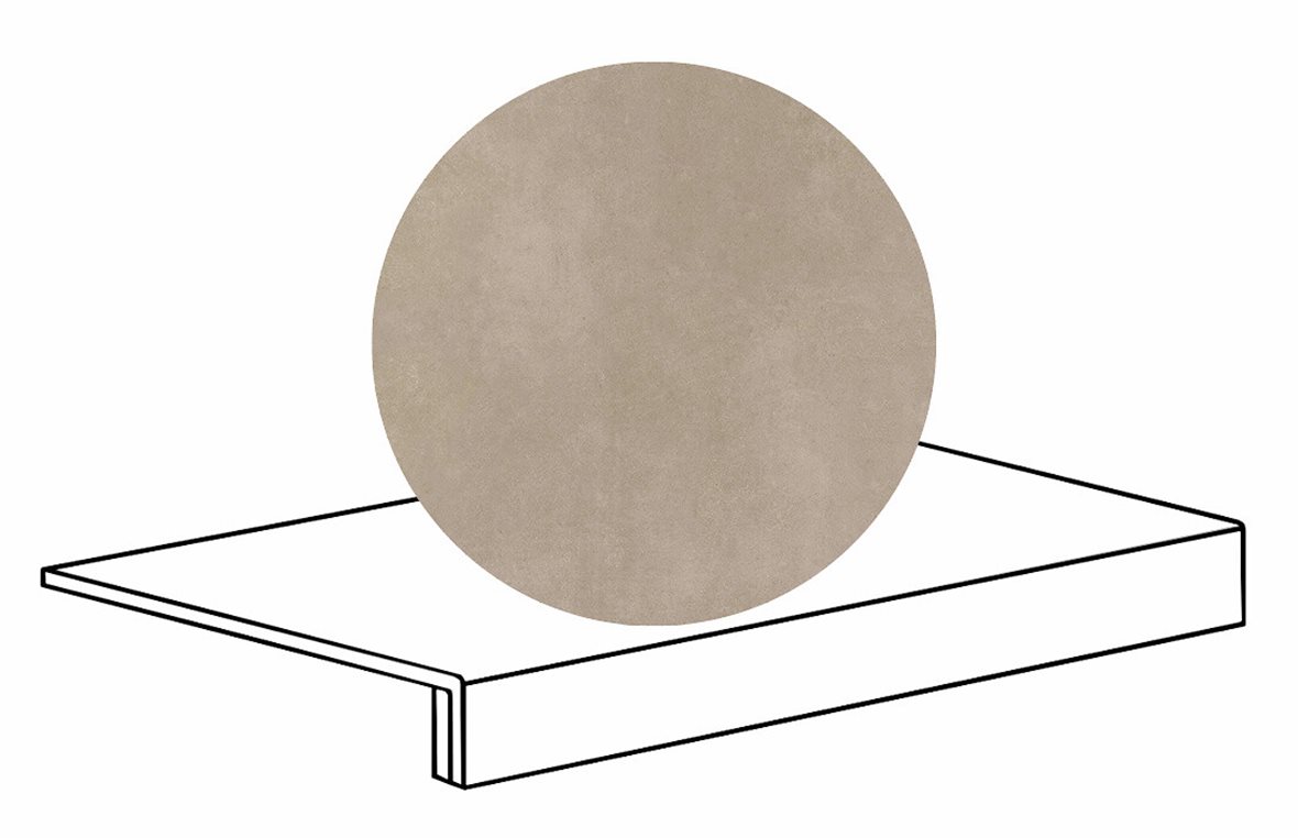 LPC Stage M STG lasittamaton porraslaatta reunalla 33X60 18 Taupe tasapintainen matta beige