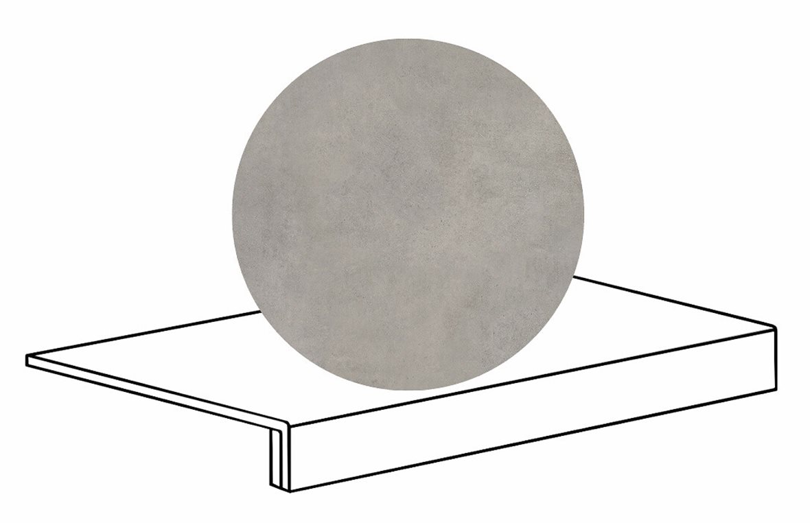 LPC Stage M STG lasittamaton porraslaatta reunalla 33X60 15 Harmaa tasapintainen matta beige