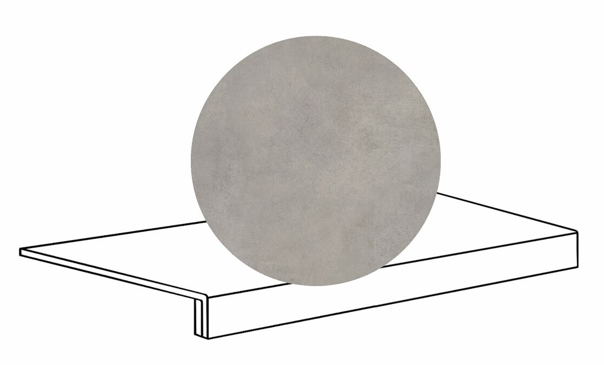 LPC Stage M STG lasittamaton porraslaatta reunalla 33X80 15 Harmaa tasapintainen silotettu matta R09 beige