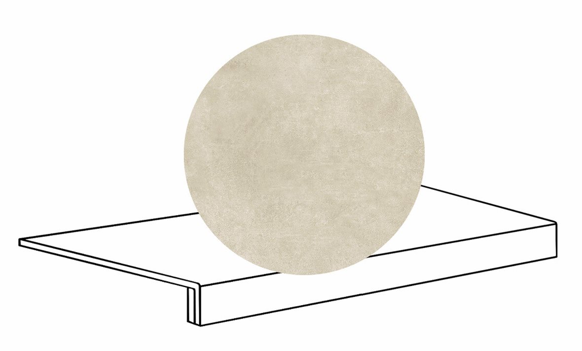 LPC Stage M STG lasittamaton porraslaatta reunalla 33X80 13 Aavikko tasapintainen matta R10 beige