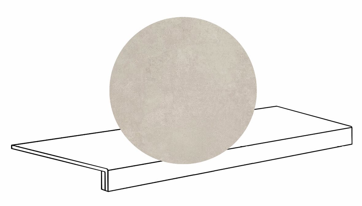 LPC Stage M STG lasittamaton porraslaatta reunalla 33X120 16 Savi tasapintainen matta R10 beige