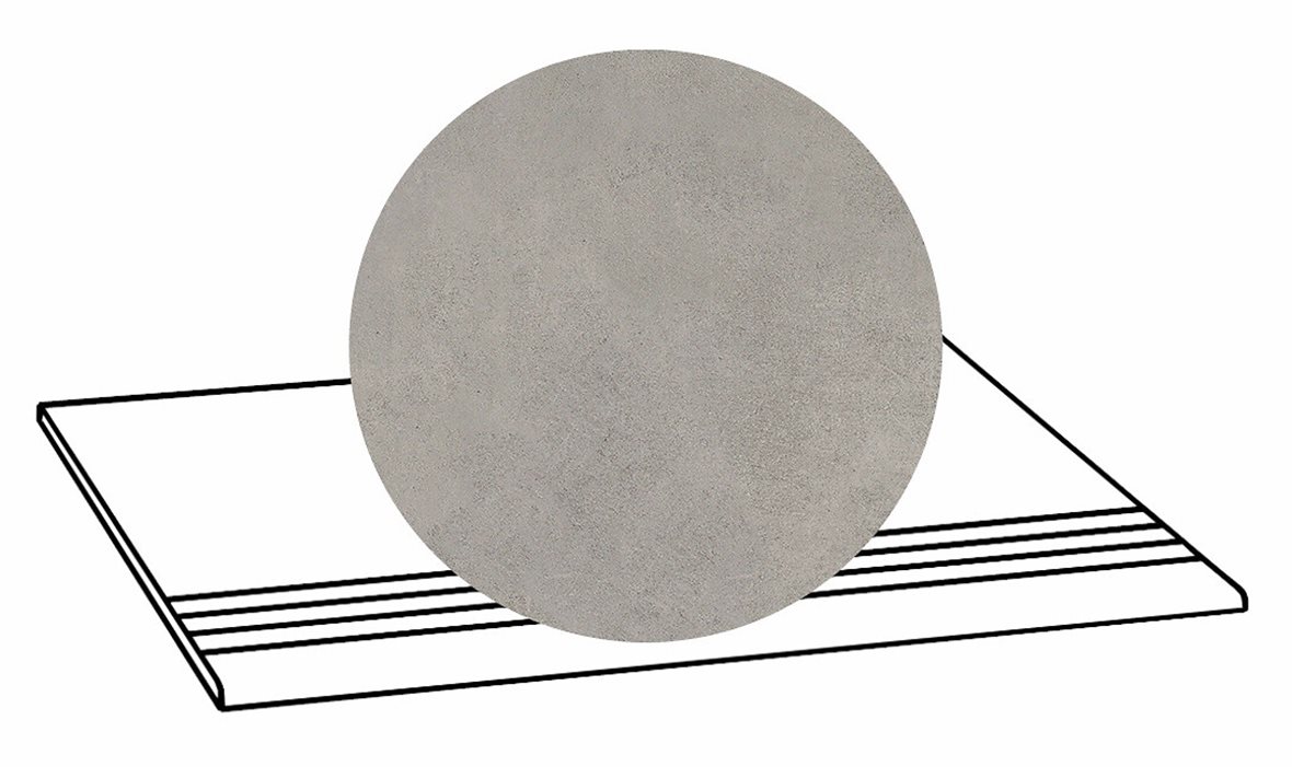 LPC Stage M STG lasittamaton porraslaatta liukuesteuralla 30X60 15 Harmaa tasapintainen silotettu matta R09 beige betoni