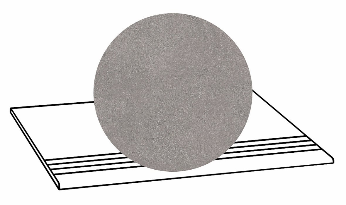 LPC Stage M STG lasittamaton porraslaatta liukuesteuralla 30X60 20 Basaltti tasapintainen silotettu matta R09 harmaa betoni