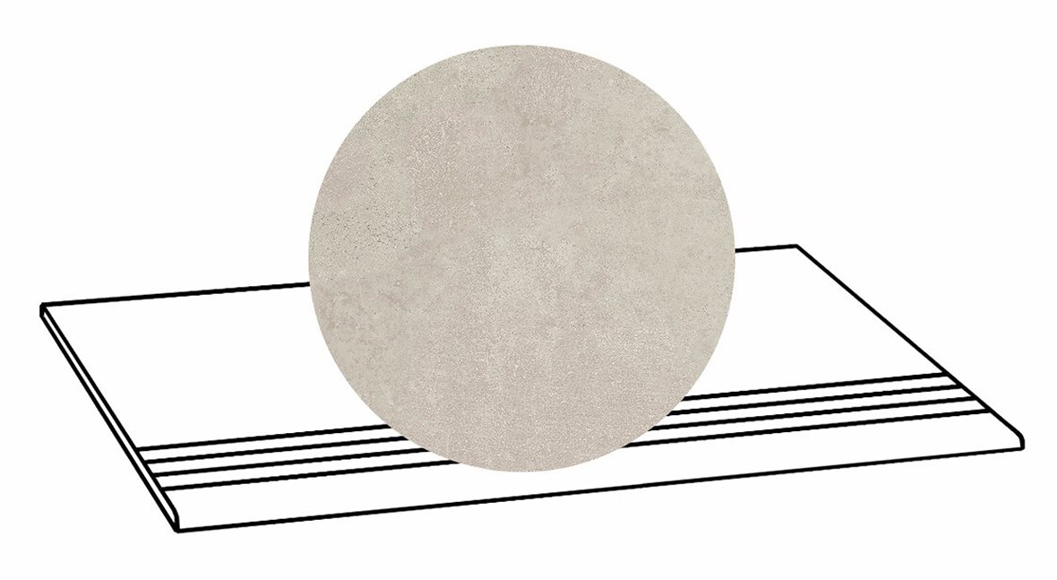 LPC Stage M STG lasittamaton porraslaatta liukuesteuralla 33X80 16 Savi tasapintainen silotettu matta R09 beige