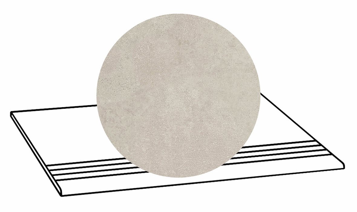 LPC Stage M STG lasittamaton porraslaatta liukuesteuralla 30X60 16 Savi tasapintainen matta R10 beige betoni