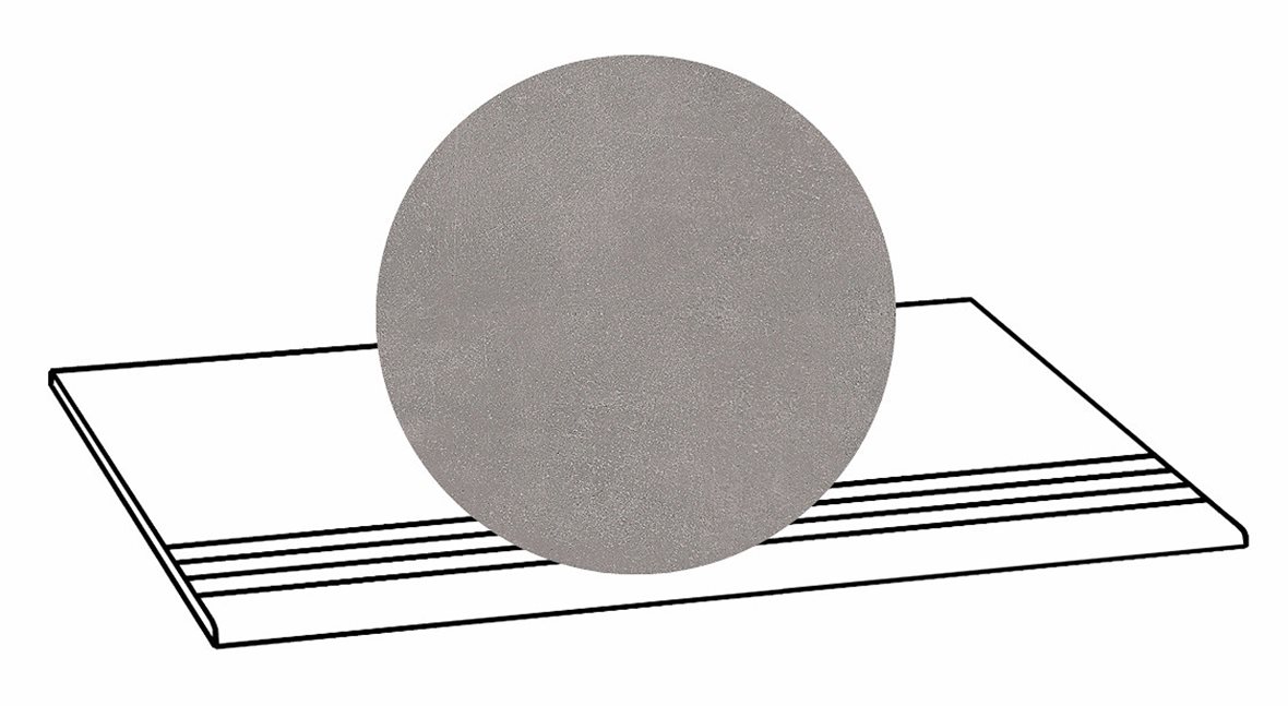 LPC Stage M STG lasittamaton porraslaatta liukuesteuralla 33X80 20 Basaltti tasapintainen silotettu matta R09 harmaa