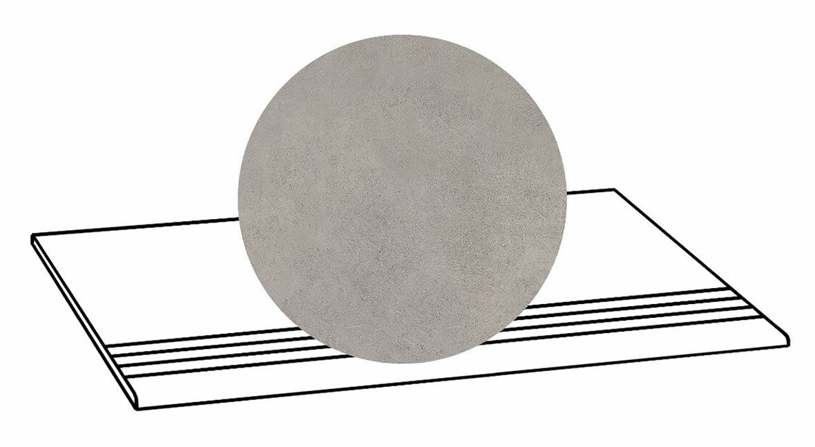 LPC Stage M STG lasittamaton porraslaatta liukuesteuralla 33X80 15 Harmaa tasapintainen silotettu matta R09 beige