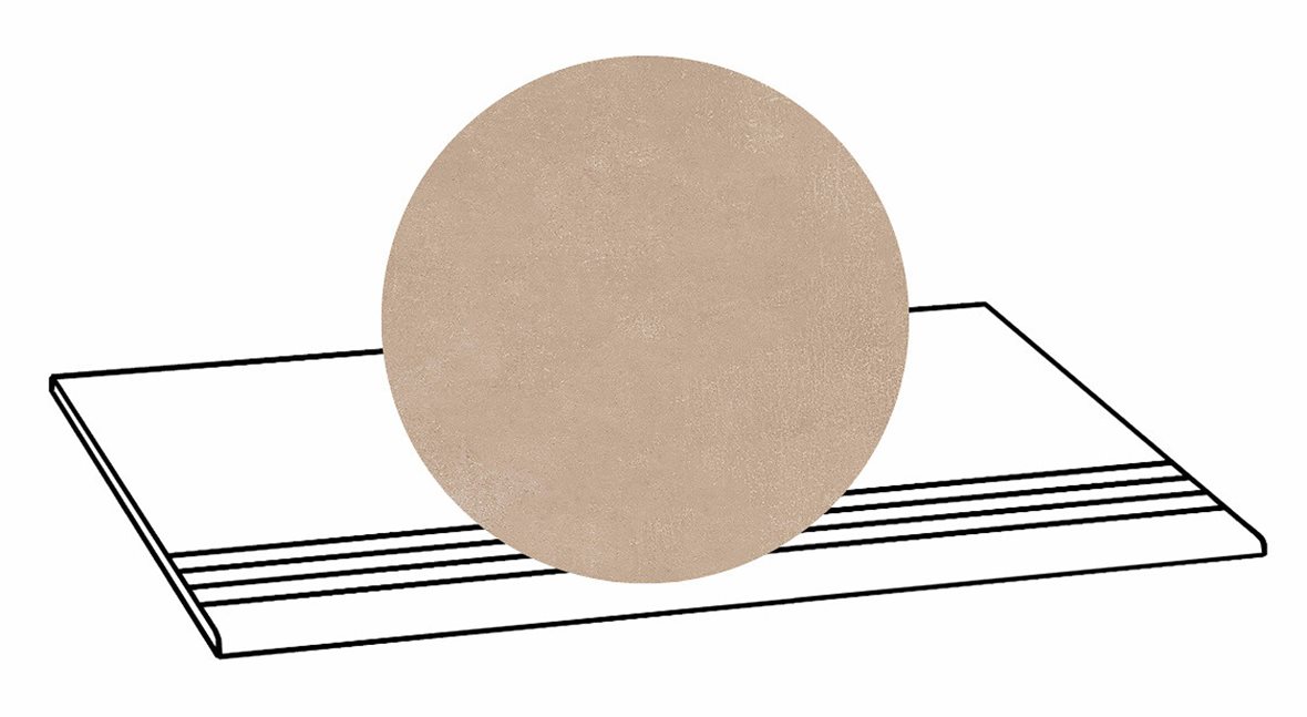 LPC Stage M STG lasittamaton porraslaatta liukuesteuralla 33X80 17 Siena tasapintainen matta R10 beige