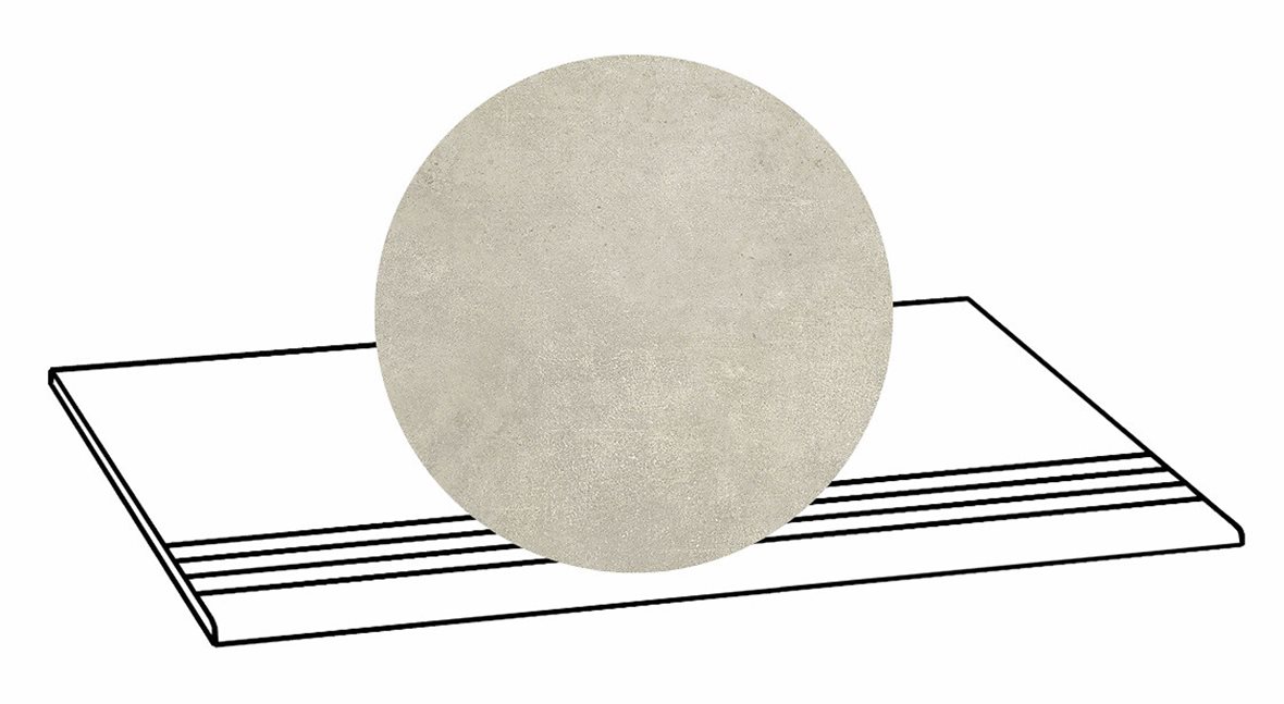 LPC Stage M STG lasittamaton porraslaatta liukuesteuralla 33X80 14 Usva tasapintainen matta R10 harmaa