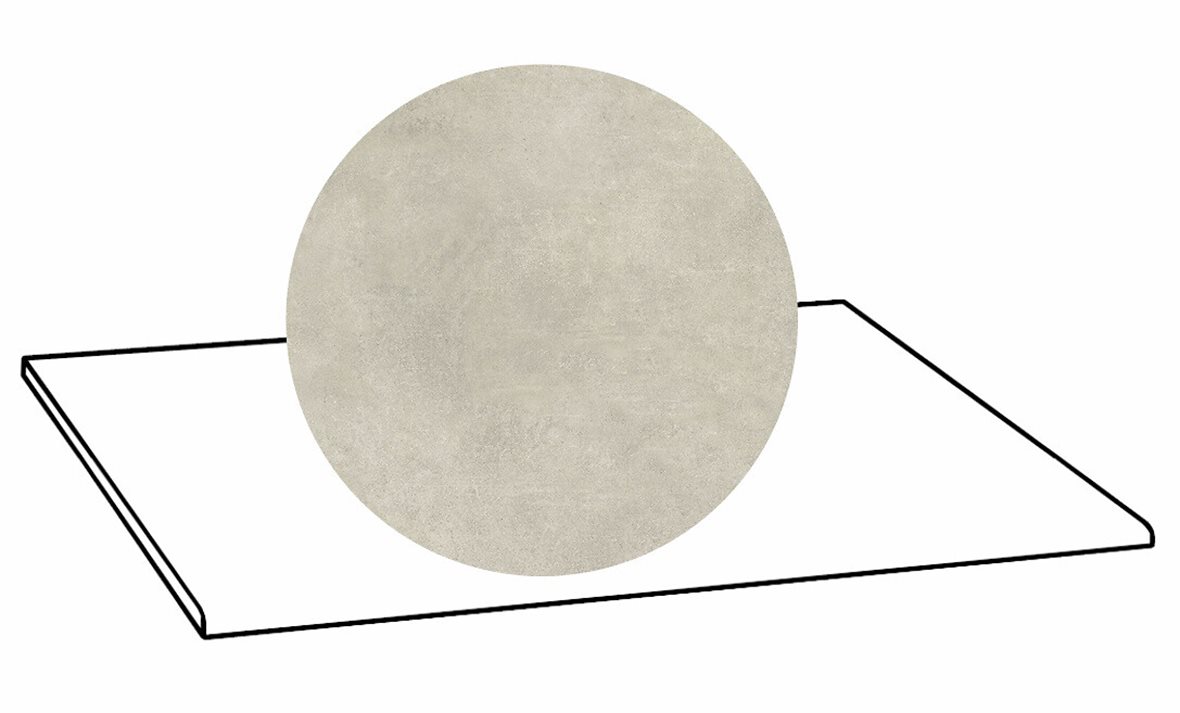 LPC Stage M STG lasittamaton porraslaatta 30X60 14 Usva tasapintainen silotettu matta R09 harmaa betoni