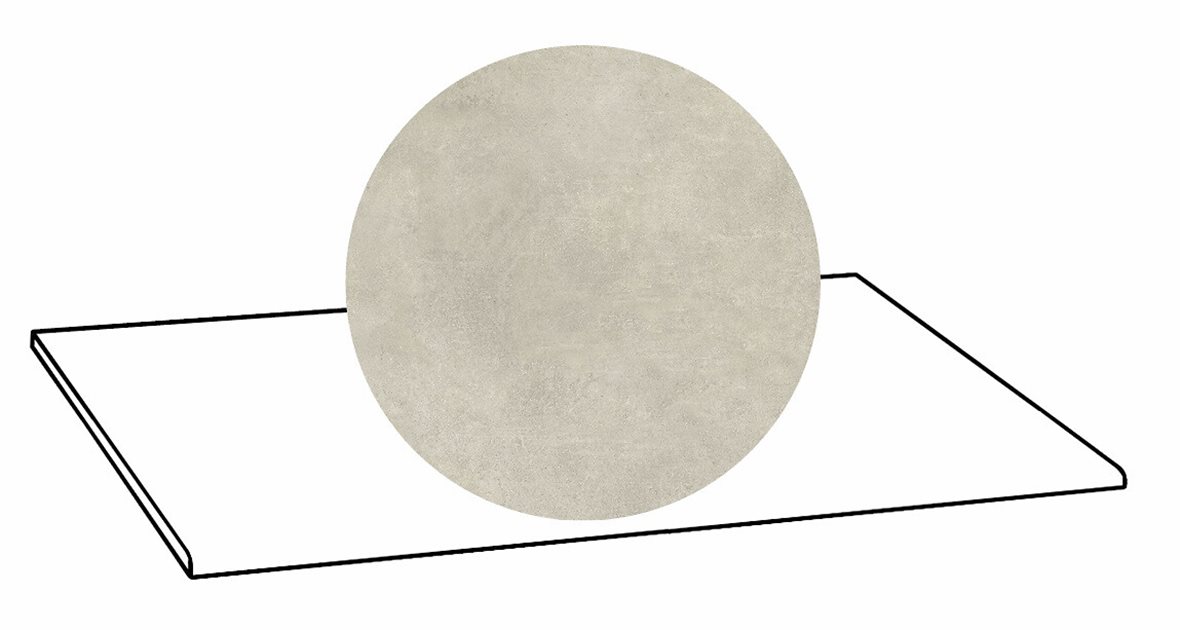 LPC Stage M STG lasittamaton porraslaatta 33X80 14 Usva tasapintainen silotettu matta R09 harmaa