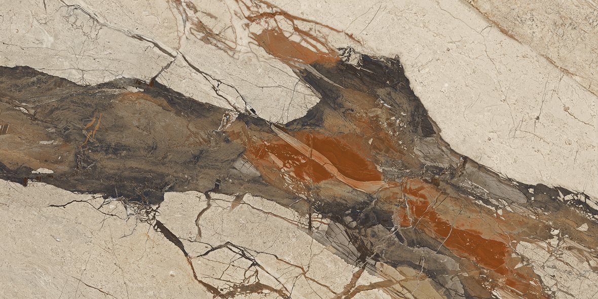 LPC Aventura lasitettu porcelanato seinälaatta lattialaatta ulkolaatta 60X120 16H Breccia tasapintainen puleerattu keskitumma harmaa marmori