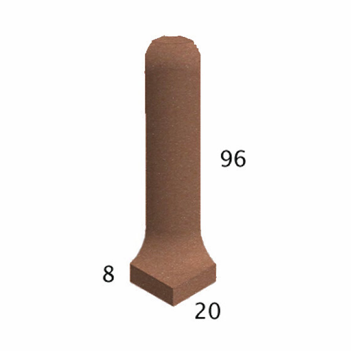 Pukkila Natura lasittamaton ulkokulmapala 2,1X9,6 keskiruskea 4404CBO/1C tasapintainen matta ruskea yksivärinen