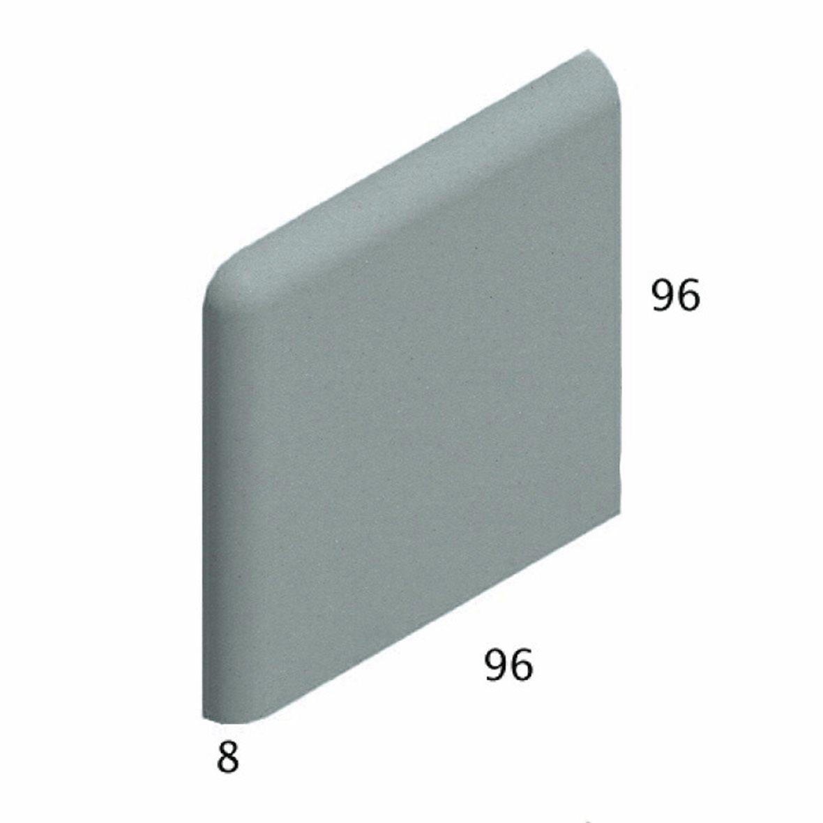 Pukkila Natura lasittamaton jalkalista 9,6X9,6 vaaleansininen 4427BNC/1C tasapintainen matta sininen yksivärinen