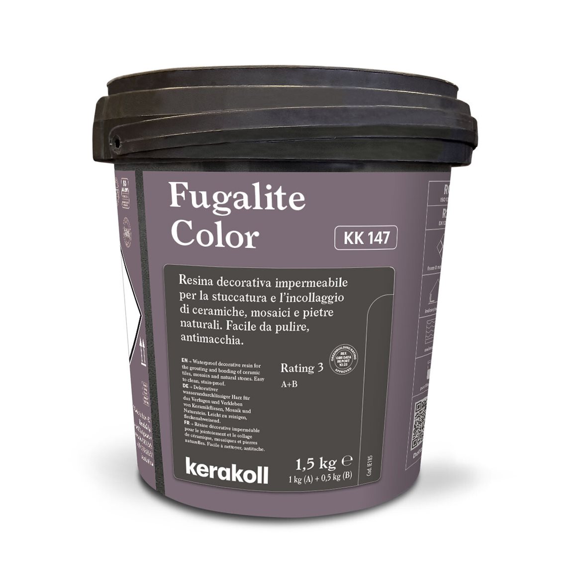 Kerakoll Fugalite Color saumausepoksi KK147 1,5 kg